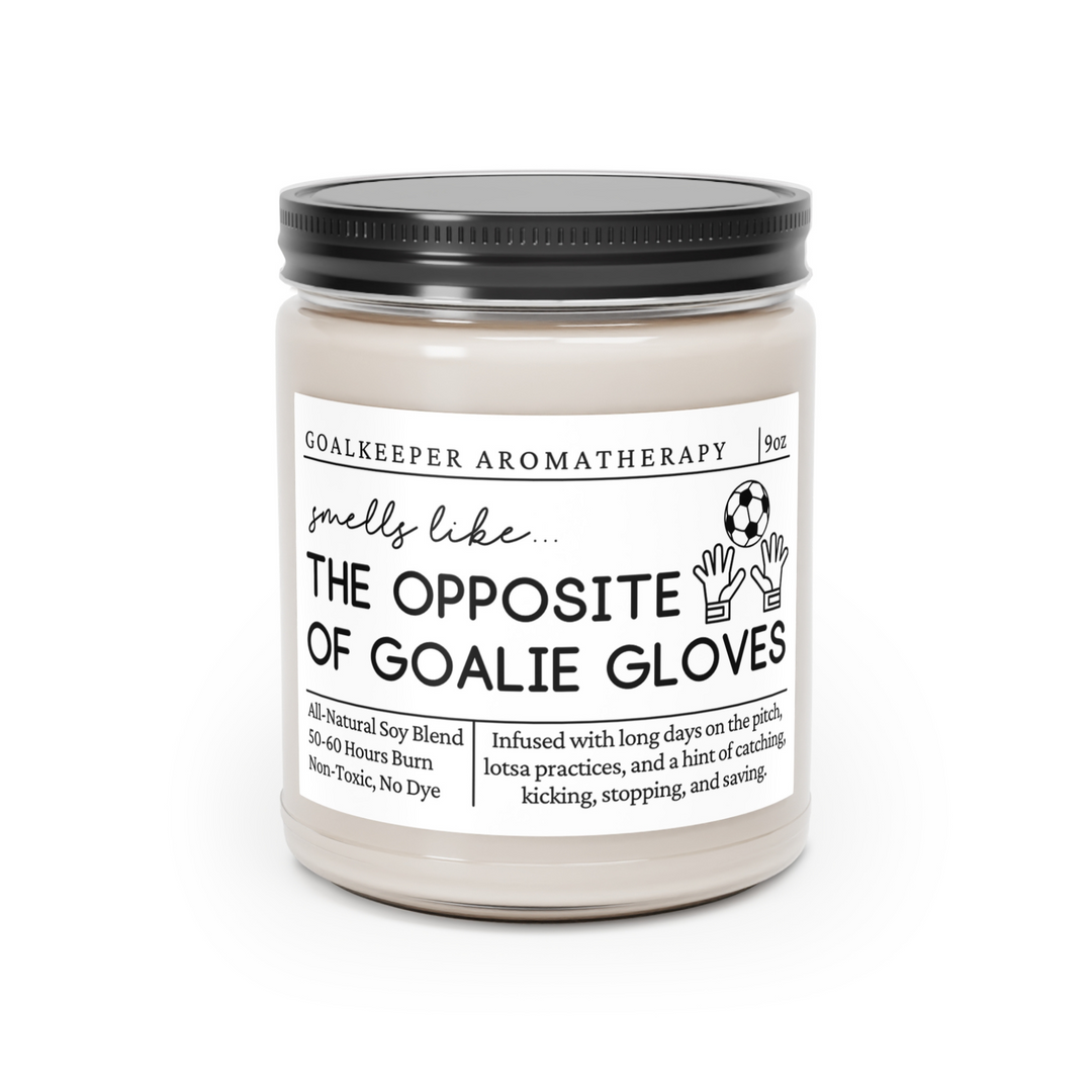 Soccer Goalie Candle - Smells Like the Opposite of Goalie Gloves