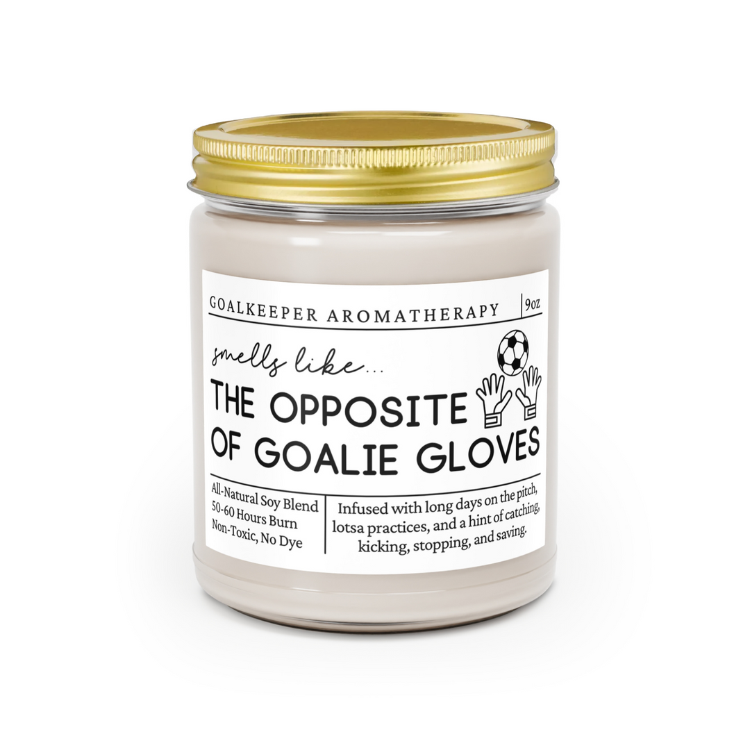 Soccer Goalie Candle - Smells Like the Opposite of Goalie Gloves