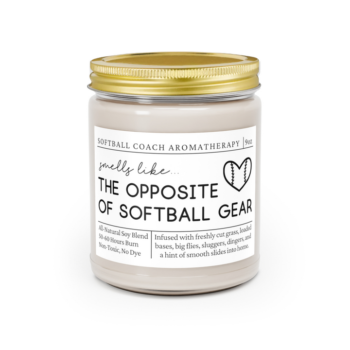 Softball Coach Candle - Smells Like The Opposite Of Softball Gear