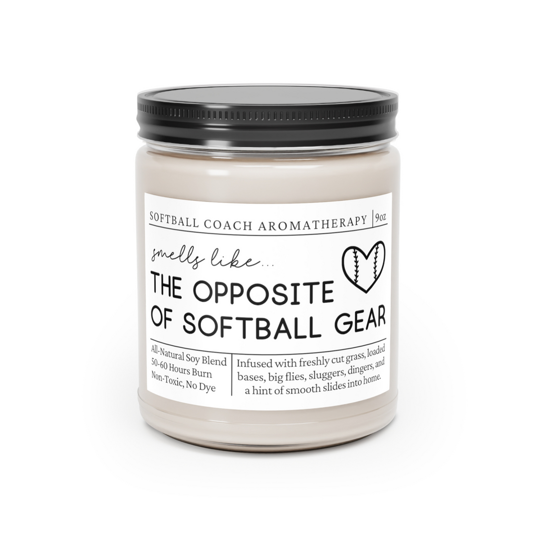 Softball Coach Candle - Smells Like The Opposite Of Softball Gear