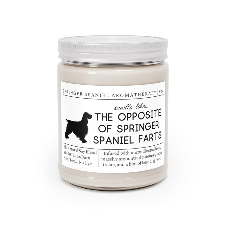 Springer Spaniel Candle - Smells Like The Opposite Of Springer Spaniel Farts