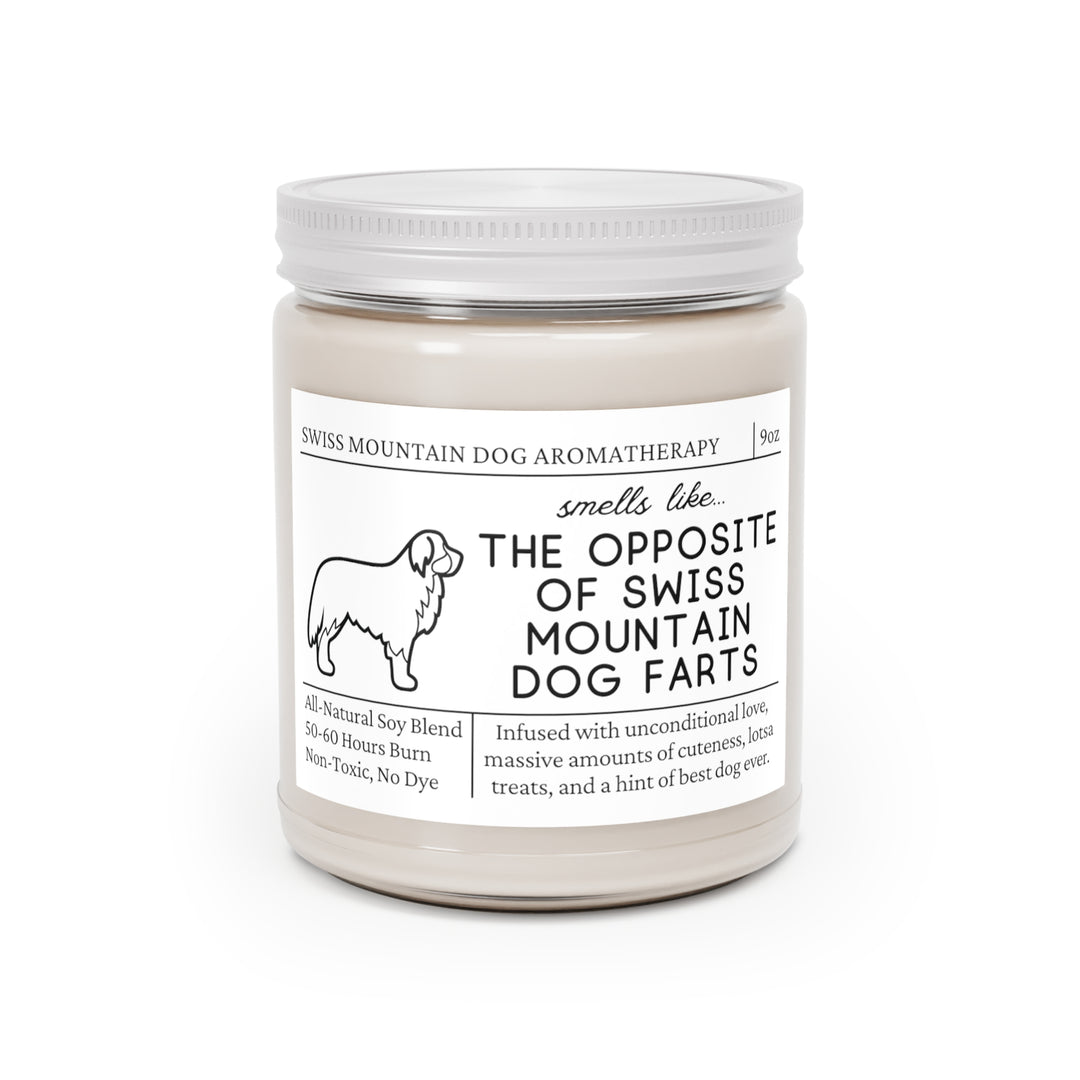 Swiss Mountain Dog Candle - Smells Like The Opposite Of Swiss Mountain Dog Farts