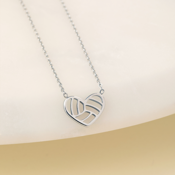 Volleyball Heart Necklace