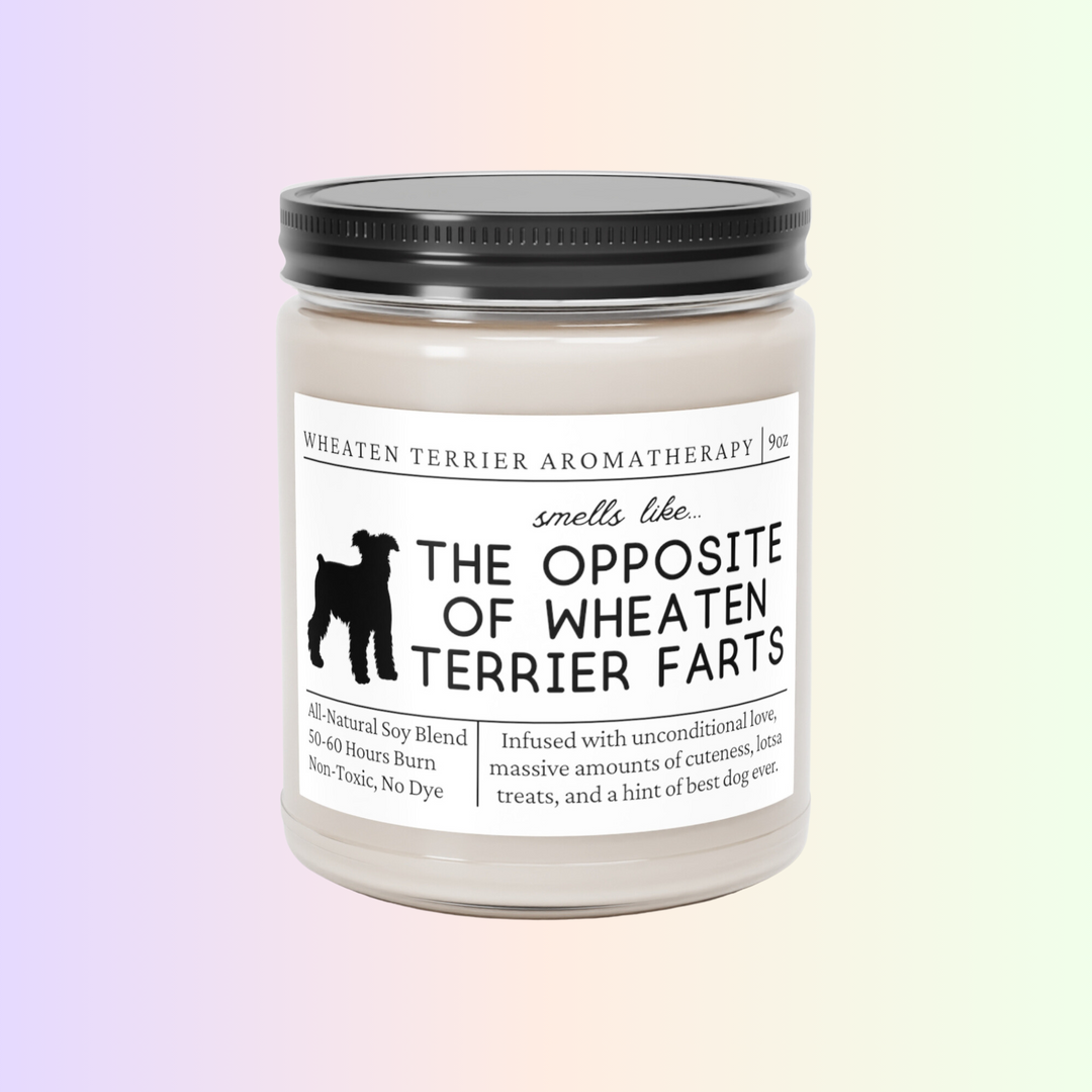 Wheaten Terrier Candle - Smells Like The Opposite Of Wheaten Terrier Farts