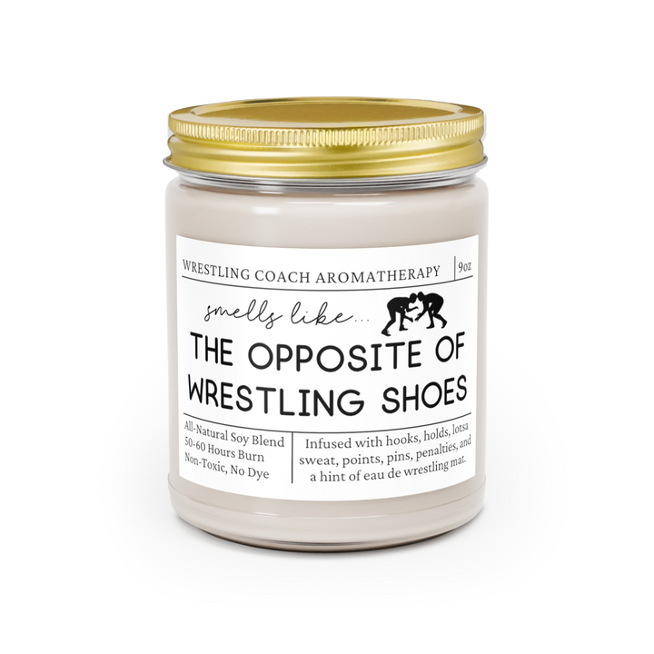 Wrestling Coach Candle - Smells Like The Opposite Of Wrestling Shoes