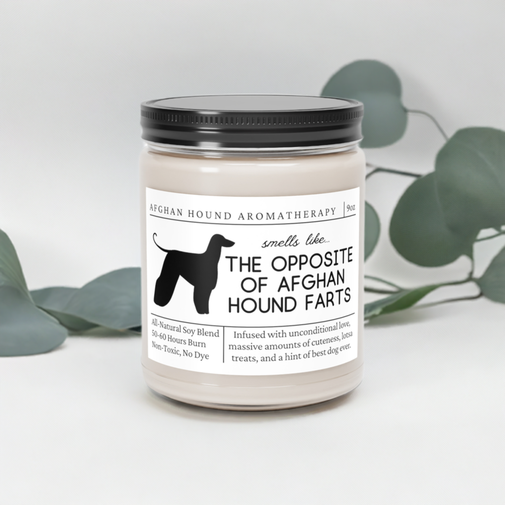 Afghan Hound Candle - Smells Like The Opposite Of Afghan Hound Farts