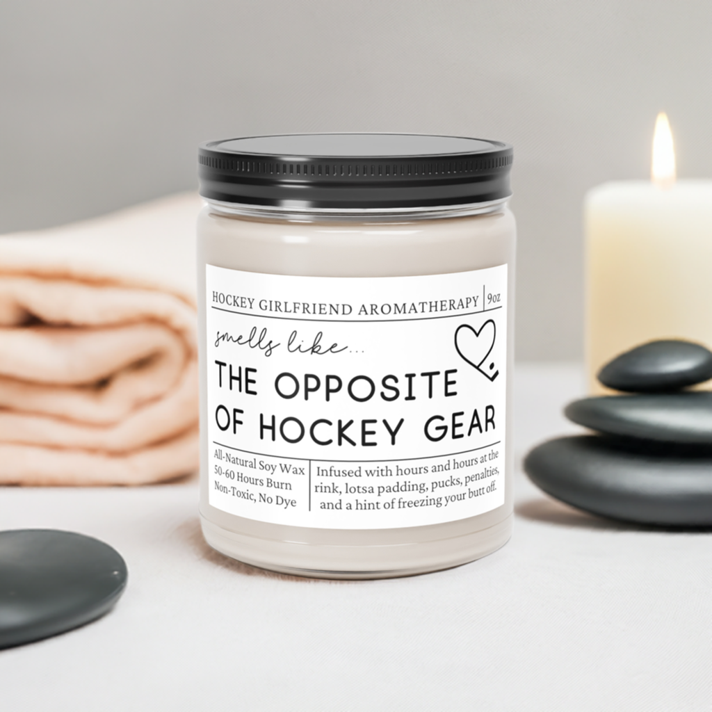 Hockey Girlfriend Candle - Smells Like the Opposite of Hockey Gear