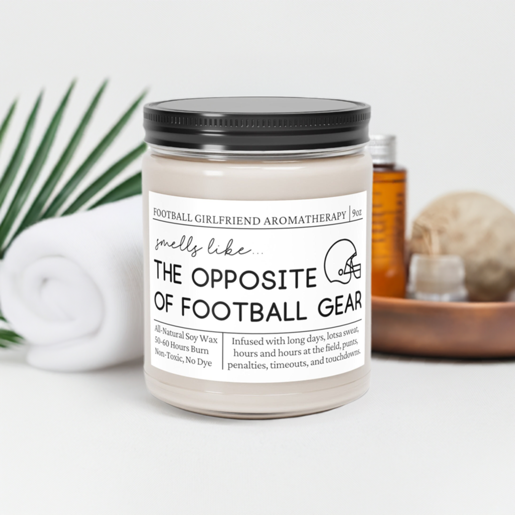 Football Girlfriend Candle - Smells Like the Opposite of Football Gear