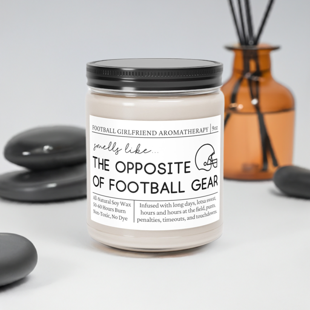 Football Girlfriend Candle - Smells Like the Opposite of Football Gear