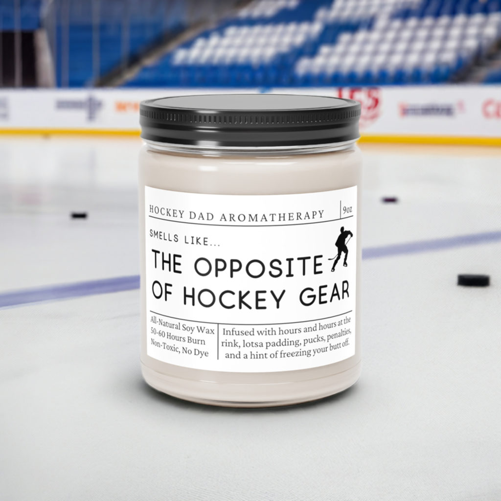 Hockey Dad Candle - Smells Like the Opposite of Hockey Gear