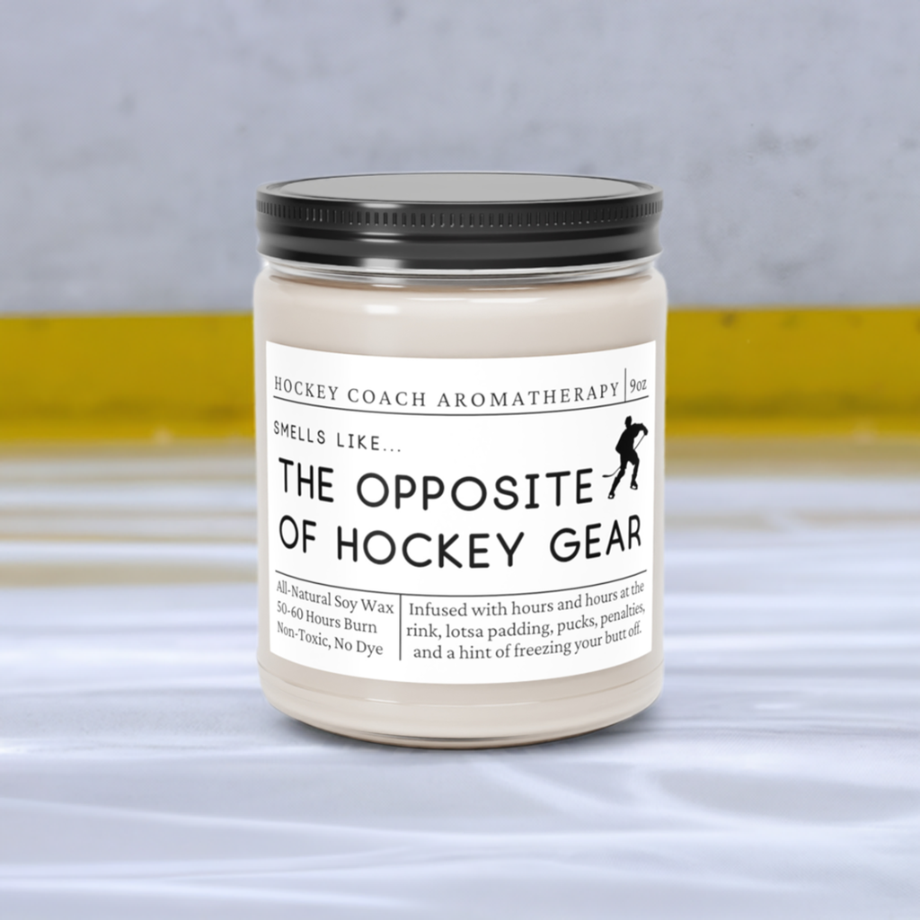 Hockey Coach Candle - Smells Like the Opposite of Hockey Gear