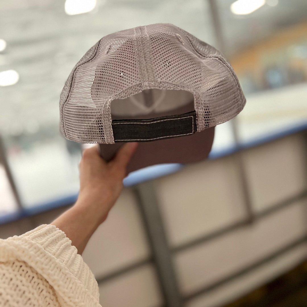 Hockey Hat, Hockey Gift, Hockey Mom Hat, Women's Hockey Gift, Hockey Hat Woman, Gift for Hockey Lover, Hockey Heart Hat, Hockey Team Mom